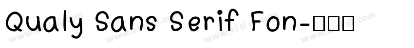 Qualy Sans Serif Fon字体转换